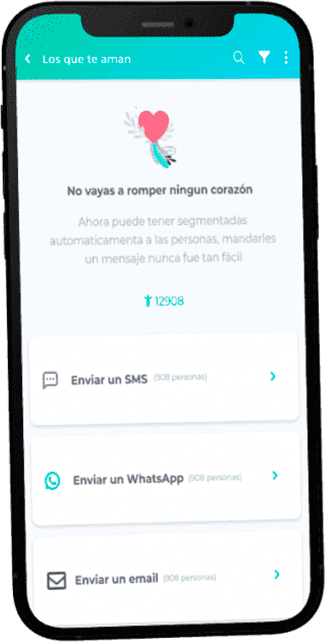 Keybe App Mobile mensaje masivos